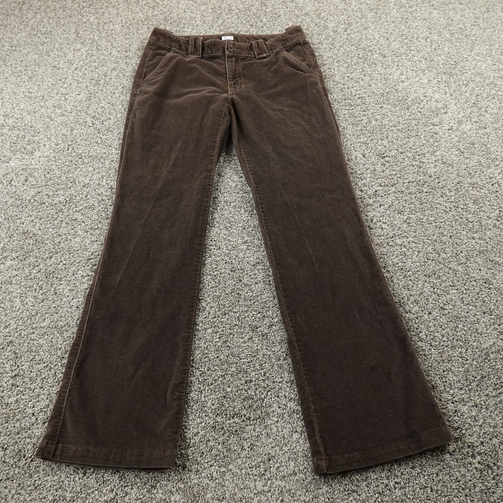 VTG Gap‎ Pants Womens 6 Brown Velvet Velour Jeans Low Rise Flare Boot 00s  Y2K